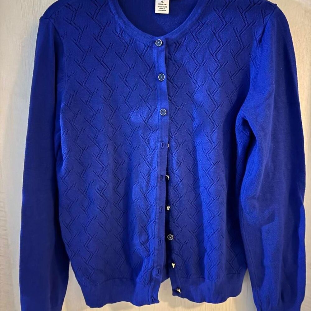Allison-kelly Women's Blue and Navy Cardigan